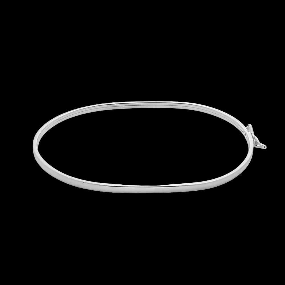 Pulseira Bracelete Oval em Prata 925