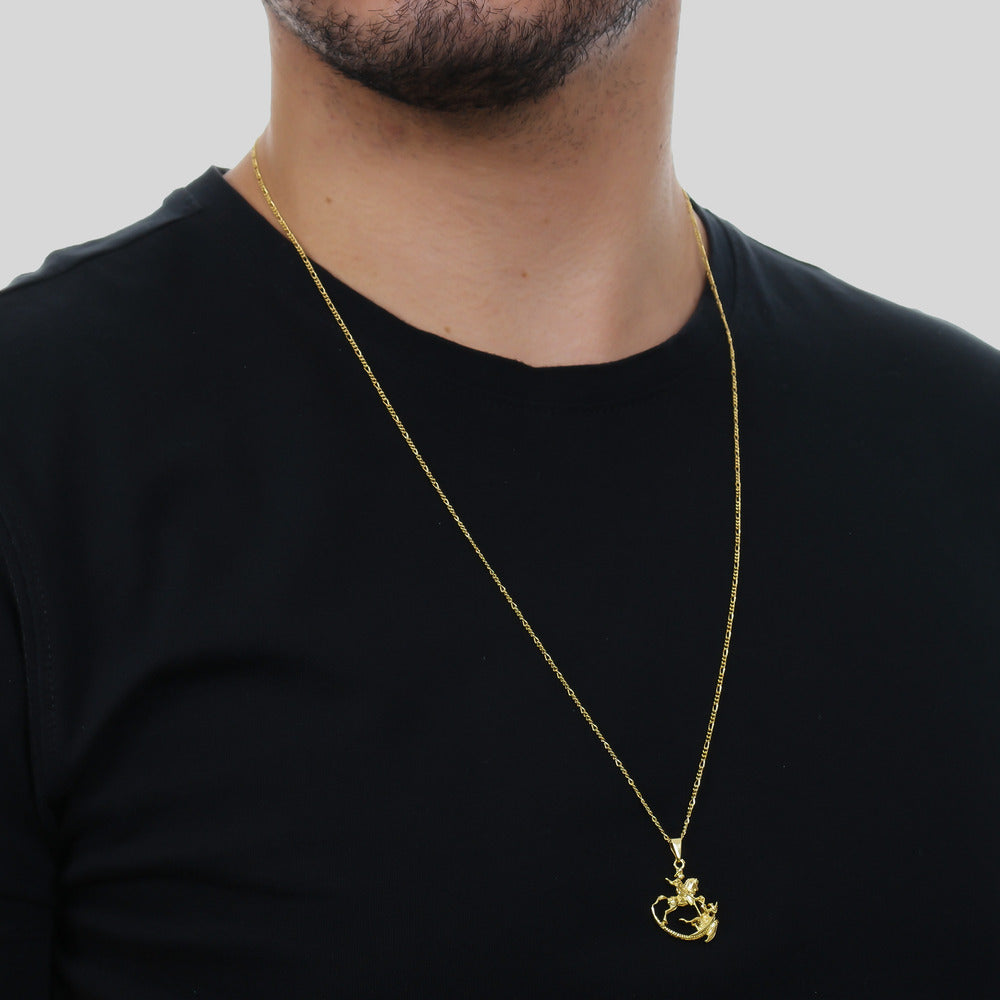 Pingente Dourado São Jorge - Galeria