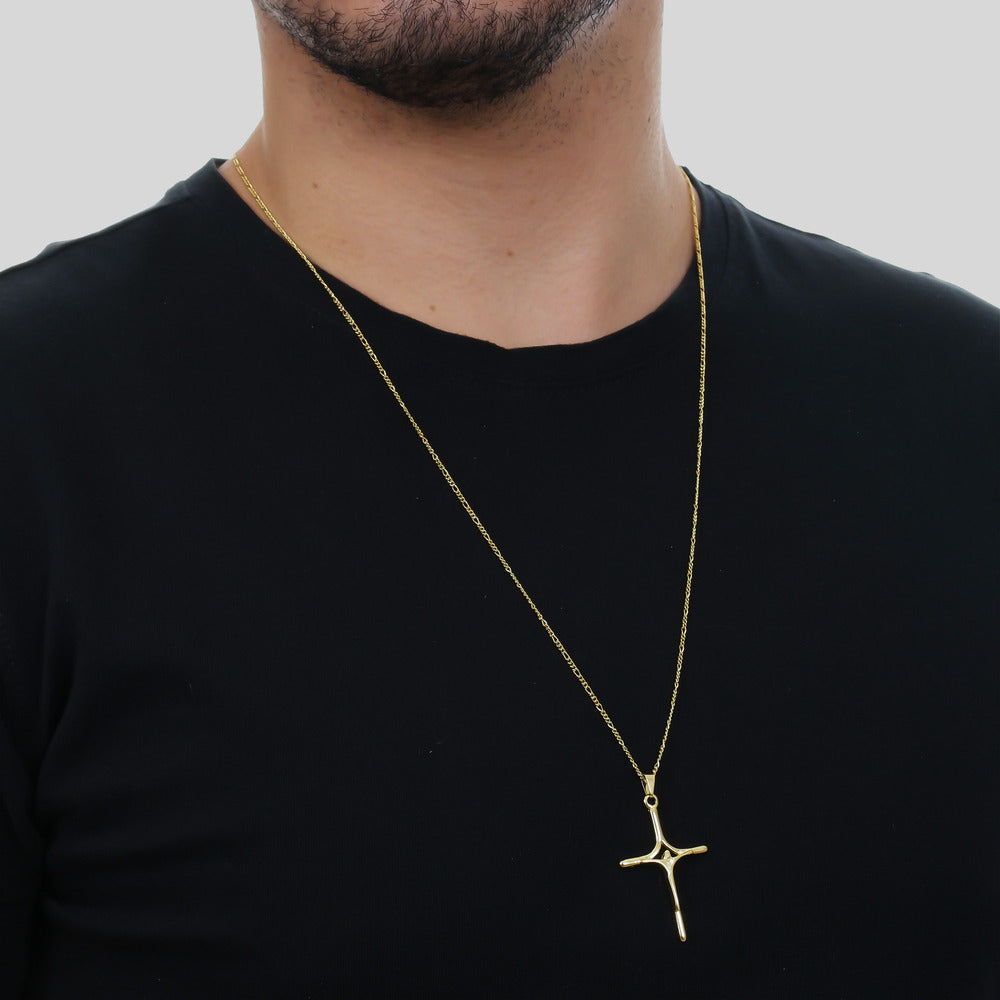 Pingente Dourado Crucifixo - Galeria