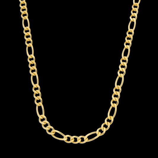 Corrente Dourada Masculina Elo 3 por 1 – 5mm