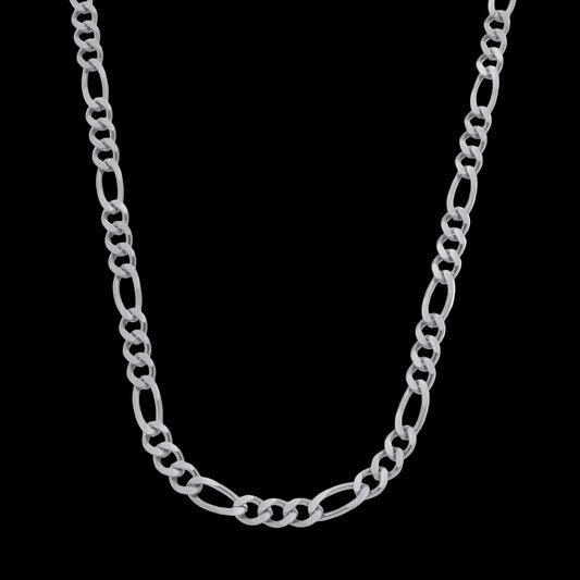 Corrente Prateada Masculina Elo 3 por 1