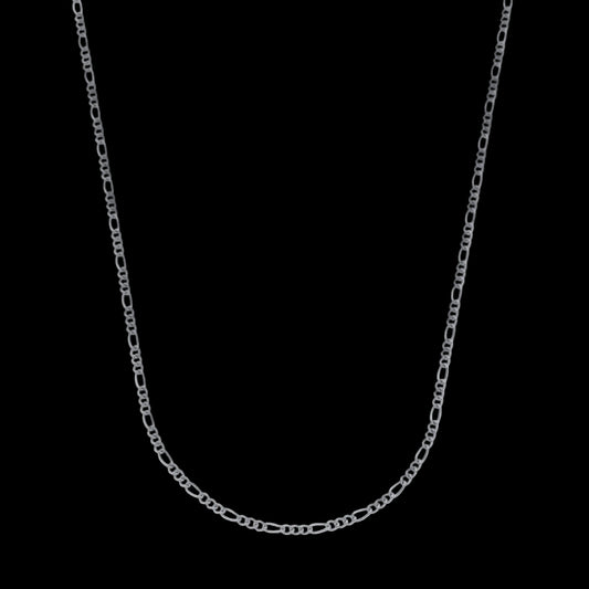 Corrente Prateada Masculina Elo 3 por 1 – 3mm